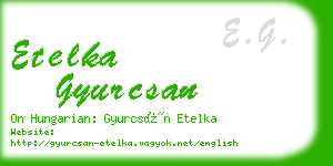 etelka gyurcsan business card